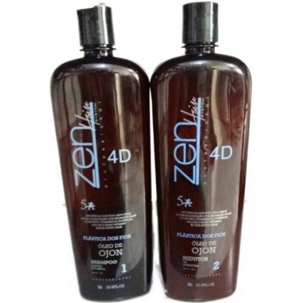 Zen Hair Professional 4D Plástica dos Fios com Óleo de Ojon 2X1l-R