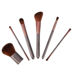 Zerone 6pcs Loose Powder Foundation Eye Shadow Eyebrow Blending Makeup Brushes Set with Bag