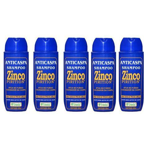 ZINCO Pirition Anti-Caspa Shampoo Pronatus Conteúdo 200 Ml Kit 5 Unidades