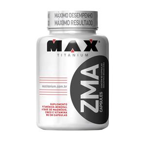 ZMA 90 Cápsulas Suplemento Max Titanium Vitaminas e Minerias