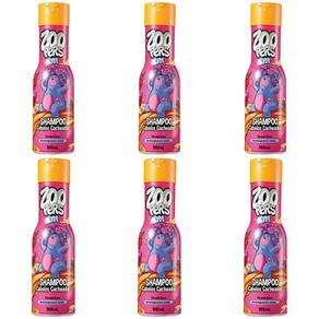 Zoopers Kids Cabelos Cacheados Shampoo 500ml - Kit com 06