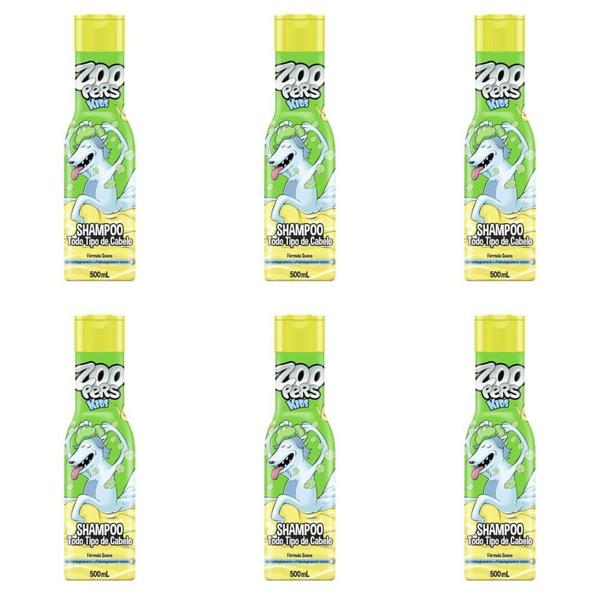 Zoopers Kids Todos Tipos Shampoo 500ml (Kit C/06)