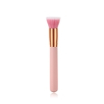 Zz-10-B-2 Flat Brush Pincéis de maquiagem Ferramentas rosa Maquiagem punho de madeira Escova