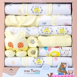 Ficha técnica e caractérísticas do produto 0-6 meses manga comprida de algodão New Born Baby Clothing Gift Sets Roupa infantil terno verão