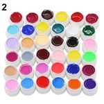 Ficha técnica e caractérísticas do produto 30/36 Pcs Mix Color Nail Art UV Gel Puro Profissional Unhas Coloridas Gel UV Set