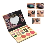 Ficha técnica e caractérísticas do produto 20 cores da paleta da sombra Glitter Shimmer Matte Olhos Maquiagem pigmentado pó impermeável Sombra