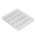 Ficha técnica e caractérísticas do produto 20 Grids Transparent Acrylic Nail Art Decorations Storage Box Rhinestone Beads Container Case