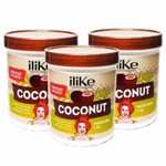 03 Máscara Capilar Coconut 1kg Hidratação Profunda - Ilike - Ilike Professional