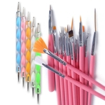 Ficha técnica e caractérísticas do produto 20 Pcs / Set Pro DIY Nail Art Design Pintando Desenho Pontilhando ferramenta Brushes Pen