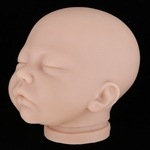 Ficha técnica e caractérísticas do produto 20 Polegada Renascer Cabeça Esculpir Bebê Recém-nascido Dormir Boneca Cabeça Molde Sem Pintura #1