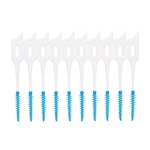 Ficha técnica e caractérísticas do produto 200 Pçs / caixa Dental Interdental Escova Dentes Vara Palito De Silicone Macio Double-ended Tooth Picks Oral Care W4563