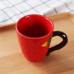 Ficha técnica e caractérísticas do produto 300ml Creative Fruit Shape Ceramics Hand Painted Mug Coffee Milk Tea Breakfast Handle Cup Drinkware Nice Gift