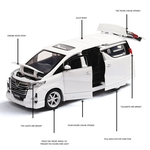 Ficha técnica e caractérísticas do produto 01:32 Simular Nanny Van Car Forma Modelagem Toy para adultos dos miúdos Coleção (caixa de embalagem)