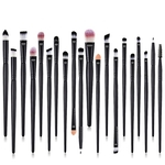 Ficha técnica e caractérísticas do produto 20pcs / conjunto profissional Mulheres Olhos Maquiagem Handle Brushes Set Plástico Sombra