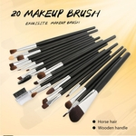 Ficha técnica e caractérísticas do produto 20pcs Cosmetic Makeup Escova Blush Sombra Brushes Set Kit
