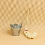 Ficha técnica e caractérísticas do produto 1:12 ferramentas de limpeza bonito diminuto MINI Dollhouse