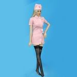 Ficha técnica e caractérísticas do produto 1/6 Rosa Enfermeira Uniforme Chapéu Vestido Meias Briefs Para 12 Figure Figure Figura De Ação