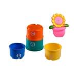 Ficha técnica e caractérísticas do produto 1 Brinquedo Amigos do Jardim e 4 Potes Coloridos no Banho Girotondo Baby
