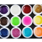 Ficha técnica e caractérísticas do produto 1 Coloque prego Kit Polish Jelly Gel Builder Gel UV Extensão gel coloridos para Nail Art (incluindo 12 cores diferentes)