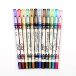 Ficha técnica e caractérísticas do produto 12 Cores / SET maquiagem dos olhos coloridos Eyeliner Pen Pencil Make Up Ferramenta Cosmetic