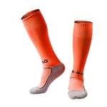 Ficha técnica e caractérísticas do produto 1 par Knee High Pressure Elastic Socks respirável Sports Socks para Running do futebol do futebol