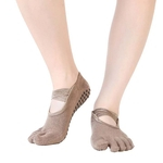 Ficha técnica e caractérísticas do produto 1 par Mulheres Yoga Meias Cinco-dedo do pé de secagem rápida Anti-derrapante dança respirável Meias Yoga Um par de meias