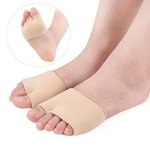 Ficha técnica e caractérísticas do produto 1 par polegar valgus toe almofada hálux alívio corrector pad protetor manga ferramenta de cuidados com os pés