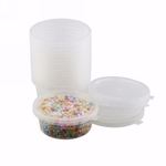 Ficha técnica e caractérísticas do produto 12 Pc Slime recipientes de armazenamento de espuma Bola de armazenamento copos recipientes com tampas