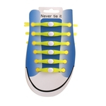 Ficha técnica e caractérísticas do produto 12 Pcs / pack el¨¢sticas luminosos nenhum la?o de silicone Cord?o para Unisex Sneakers