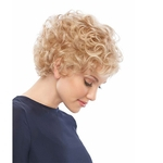 Ficha técnica e caractérísticas do produto 12 polegadas Mulheres moda de alta qualidade Moda perucas de cabelo sintético para resistente curto encaracolado loiro Mulheres # 039 Mulheres de calor; s Perucas