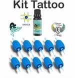 Ficha técnica e caractérísticas do produto 10 Biqueira Electric Ink 05rl + Tinta 15ml Tatuagem Tattoo Z