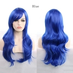 Ficha técnica e caractérísticas do produto 10 Colors 70cm Long Synthetic Hair Wig for Women Heat Resistant Fiber Hairpiece Pink Gray Straight Cosplay Wigs