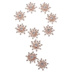 Ficha técnica e caractérísticas do produto 10 Cristal Flatback Strass Botões Flor Diamante Encantos Enfeites