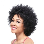 10 inches Kinky Curly Wigs for Sexy Lady Short Curly Wigs Heat Resistant Synthetic Costume Party Hair Natural Black Female Wig