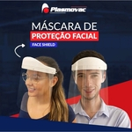 Ficha técnica e caractérísticas do produto 10 Máscaras de Proteção Facial Face Shield - Anti Respingo