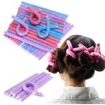 Ficha técnica e caractérísticas do produto 10 Modeladores de ondulação de cabelo Modeladores de rolos de espuma Bendy Twist Curls Tool DIY Styling