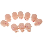Ficha técnica e caractérísticas do produto 10 Pçs Bonito Dormir Boneca Cabeça Do Bebê Para Chaveiro Chaveiro Pingente Acessório