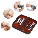 Ficha técnica e caractérísticas do produto 10 Pcs Manicure Set Manicure Pedicure Set corta-unhas tesoura Kit Higiene