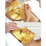 Ficha técnica e caractérísticas do produto 10 Unidades Máscara Facial Colágeno ouro dourada tratamento facial anti envelhecimento