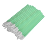 Ficha técnica e caractérísticas do produto 100 Pçs Escova De Lábios Descartáveis Aplicadores De Gloss Batom Varinhas Kits Verde