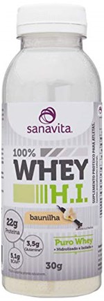 Ficha técnica e caractérísticas do produto 100% Whey H.I - 30g Baunilha - Sanavita, Sanavita