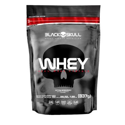 Ficha técnica e caractérísticas do produto 100% Whey Protein 837G - Black Skull (BAUNILHA)