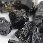 Ficha técnica e caractérísticas do produto 100g Preto Natural Turmalina Ágata Pedra Mineral Jóias Acessório
