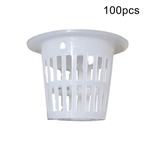 Ficha técnica e caractérísticas do produto 100Pcs Slotted Planting Cups Mesh Pot Net Basket Hidropônico Aeroponic Container