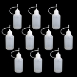 Ficha técnica e caractérísticas do produto 10pcs 30ml Tip Needle Plastic Empty Squeezable Dropper Bottle Liquid Liquid