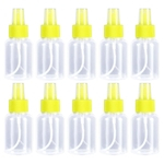 Ficha técnica e caractérísticas do produto 10pcs 55ML Empty Cosmetic Airless Bottle Treatment Plastic Pump Bottles Travel