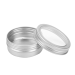 Ficha técnica e caractérísticas do produto 10Pcs 60ml Alumínio Round Hair Wax Creme Para O Rosto Lip Balm Storage Box Container