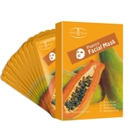 Ficha técnica e caractérísticas do produto 10pcs Máscara Essence Papaya máscara nutritiva máscara de Controle Oil Whitening Hidratante Cuidados com a pele