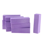 Ficha técnica e caractérísticas do produto 10Pcs Nail Art Buffer Files Block Manicure Buffing Sanding Polish Purple