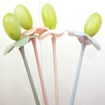 Ficha técnica e caractérísticas do produto 10pcs / set linda flor Design Fruto Sobremesa Forks Escolhas salada vegetal